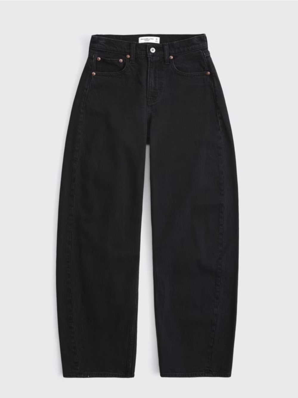 Abercrombie High Rise Barrel Jean